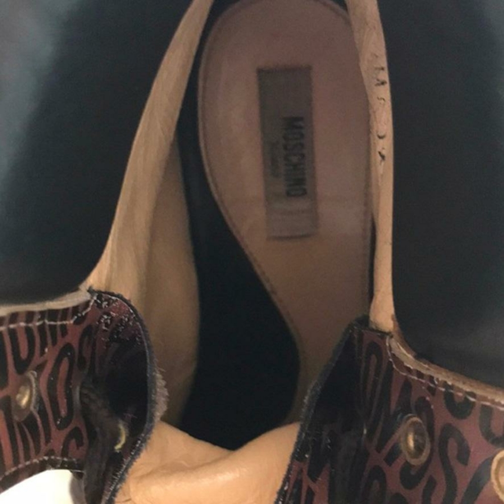 Moschino Looney Tunes Combat Ankle Hiking Boots Collectors Edition - Picture 6 of 11